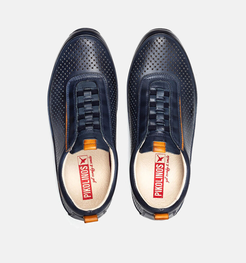 Pikolinos Liverpool Mocassins en Bleu pour hommes (355438) - pour semelles orthopédiques