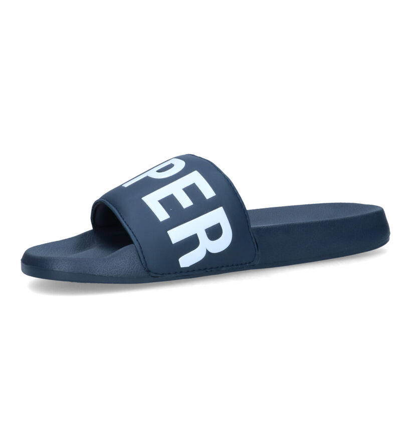 Superdry Code Core Blauwe Badslippers voor heren (322144)