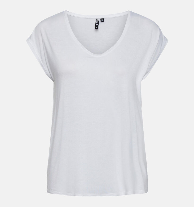 Pieces Billo Tee Solid Witte T-shirt voor dames (337705)