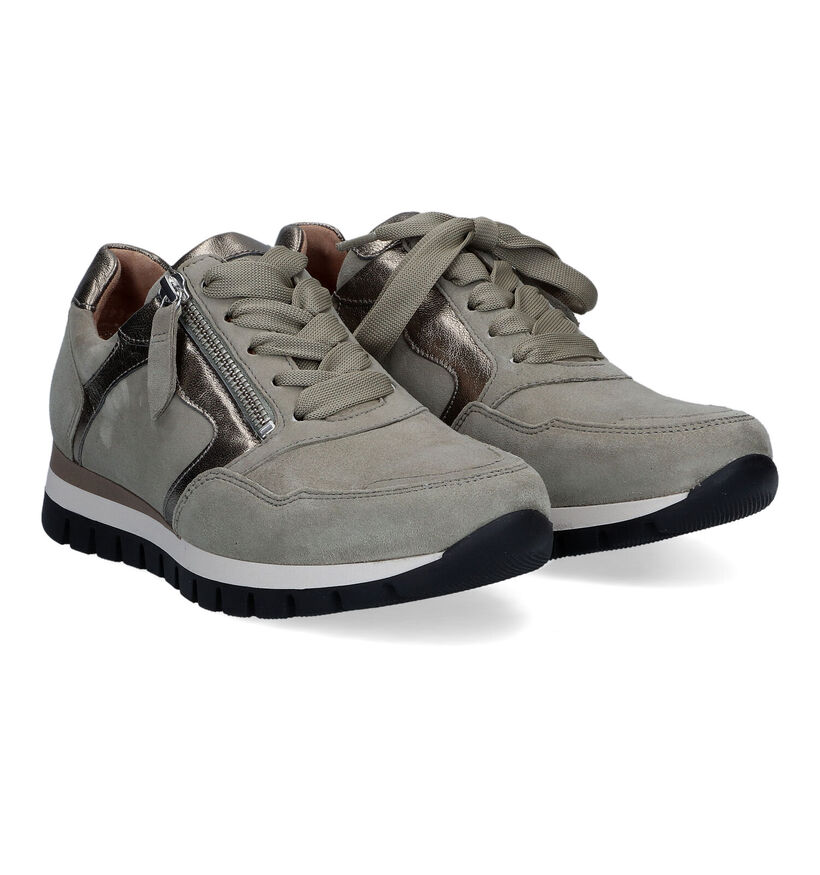 Gabor OptiFit Zwarte Sneakers voor dames (312479) - geschikt voor steunzolen