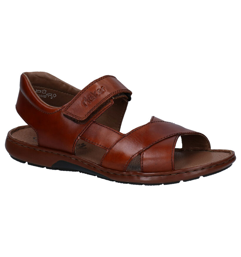 Rieker Sandales en Cognac pour hommes (339201)