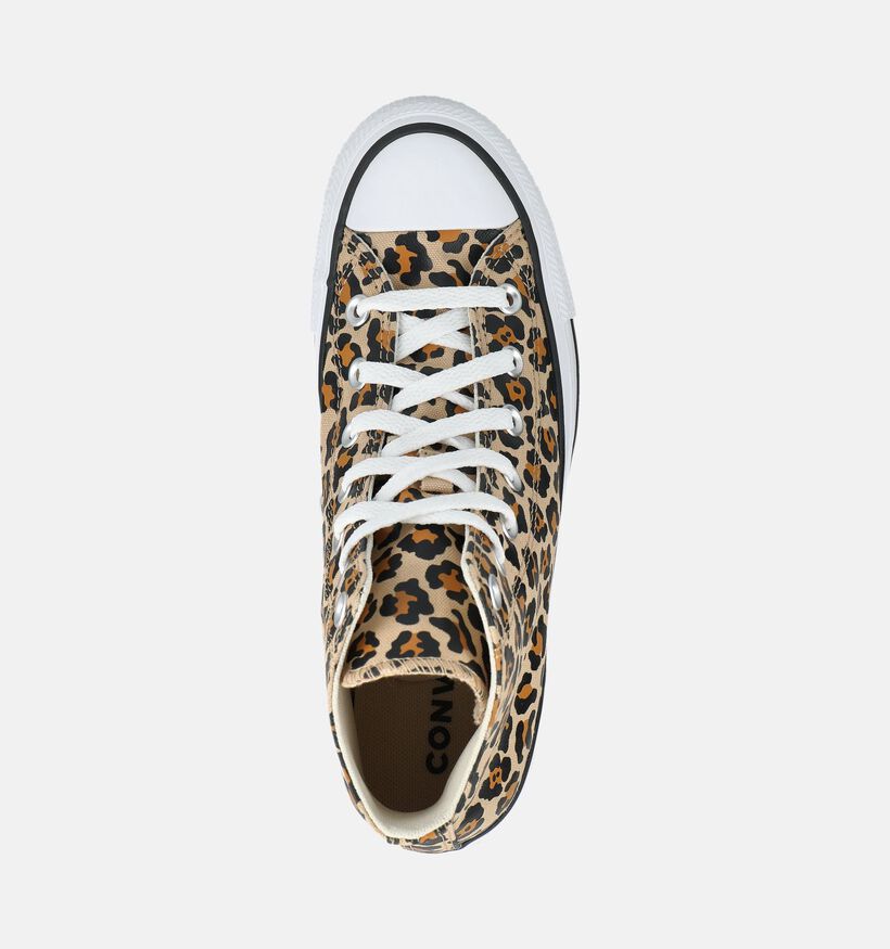 Converse Chuck Taylor All Star Leopard Bruine Sneakers voor dames (376079) - geschikt voor steunzolen