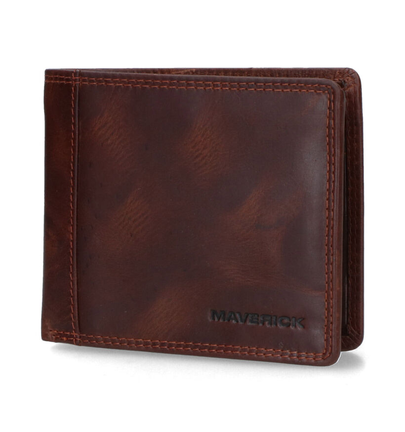Maverick Portefeuille en Brun pour hommes (358808)