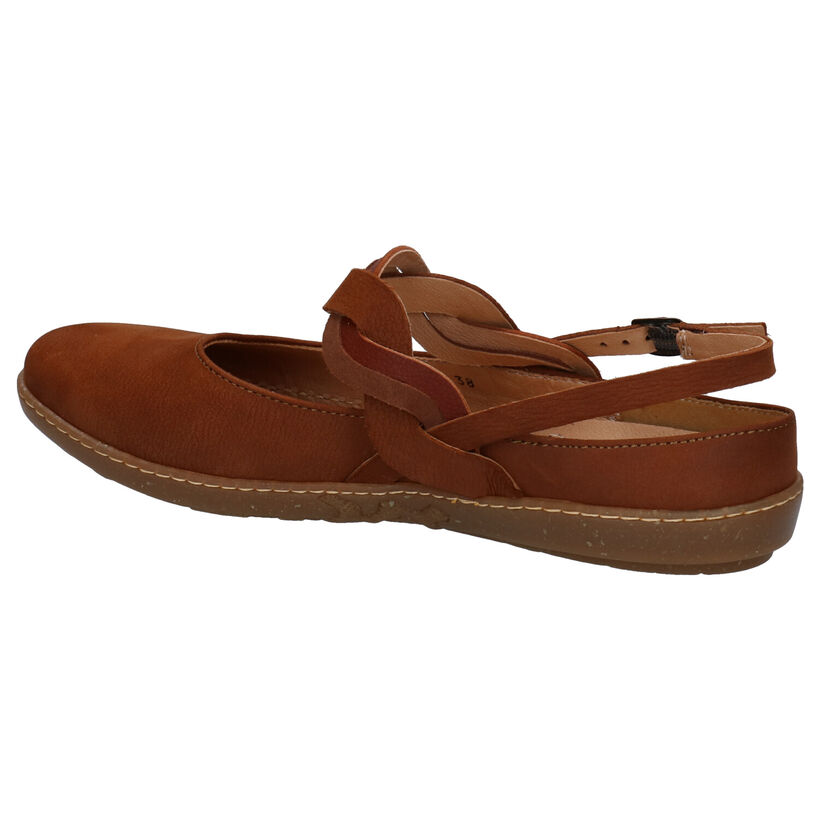 El Naturalista Cognac Ballerina's met Bandje in leer (288882)