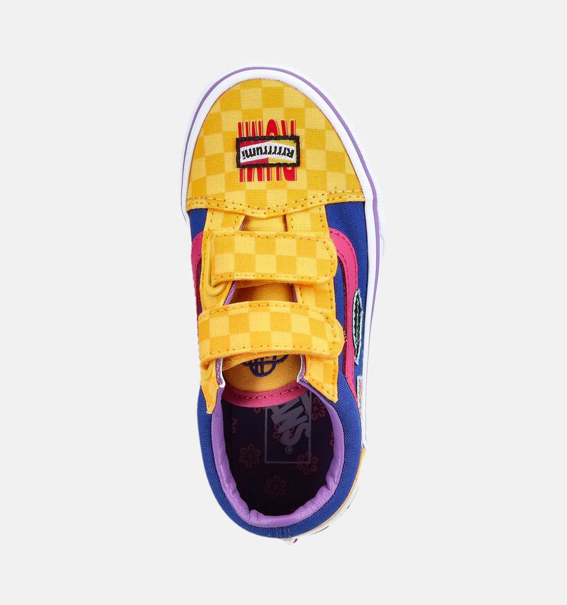 Vans Old Skool x KPop Demon Hunters Blauwe/Multi Sneakers voor meisjes, jongens (381687)