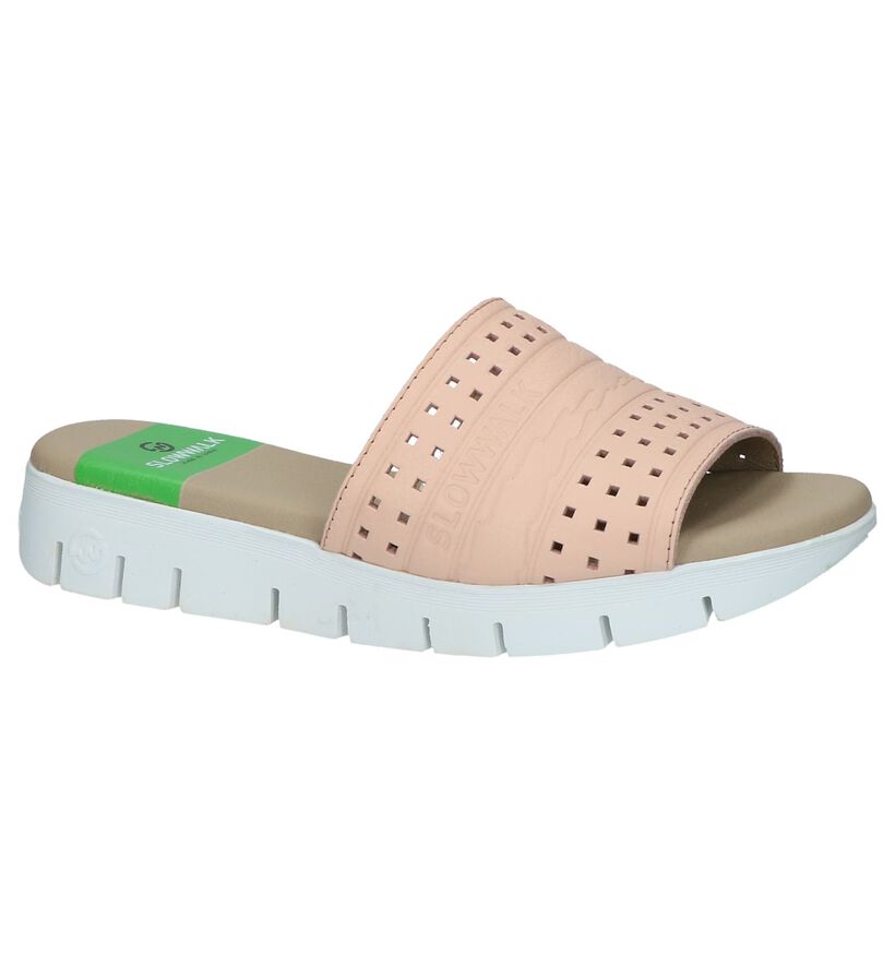 Roze Slippers Slowwalk Sanvi in leer (221278)