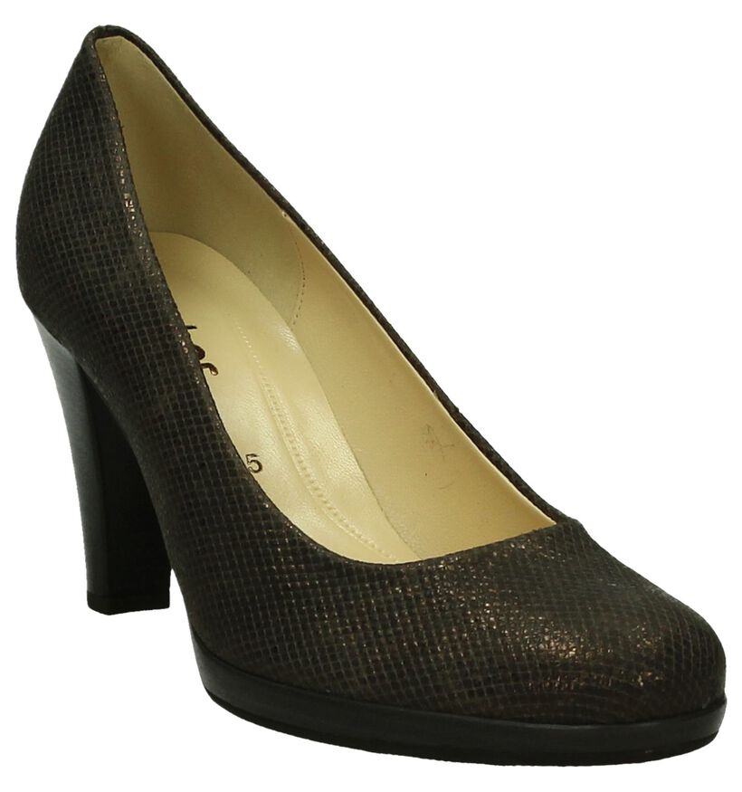 Klassieke Bronzen Gabor Pumps in leer (204885)