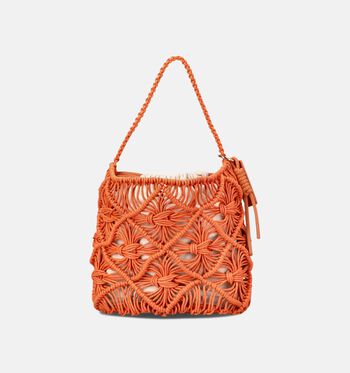 Laurent David Sacs &agrave; main Orange/Beige/Marron/Vert