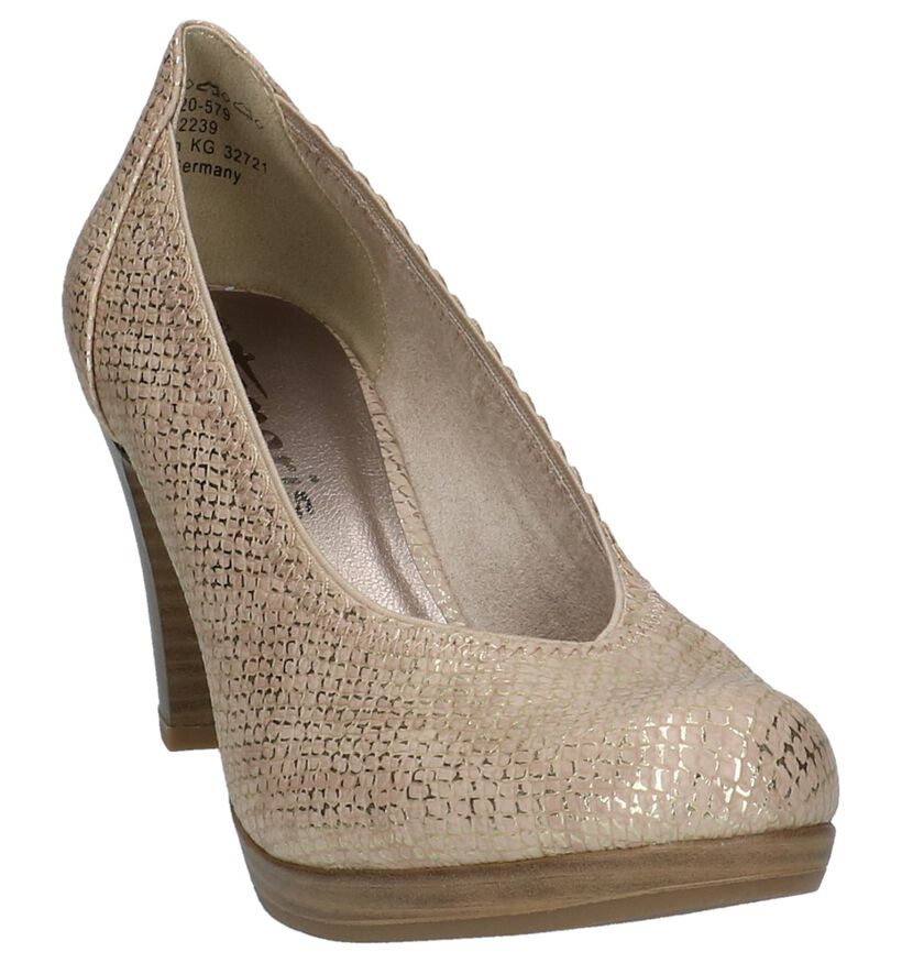 Tamaris Escarpins classique en Taupe en simili cuir (214242)