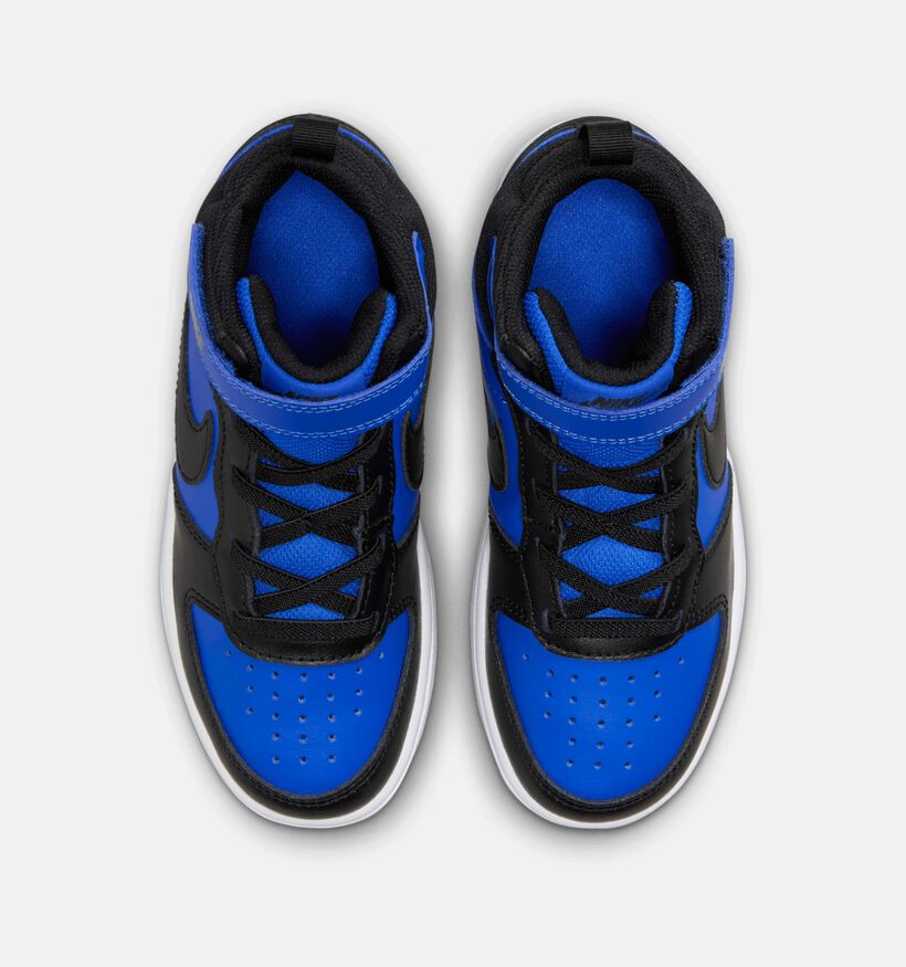 Nike Court Borough Mid 2 Baskets en Bleu pour filles, garçons (359810)