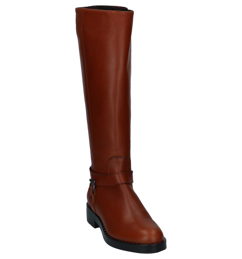 River Woods Bottes hautes en Cognac en cuir (231778)