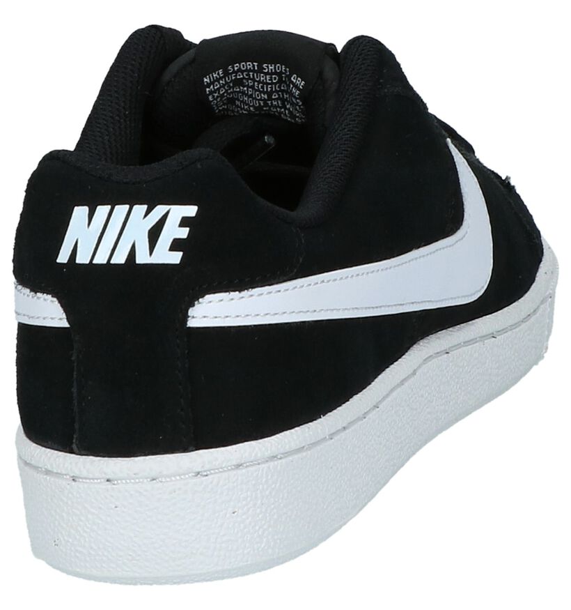 Donkerblauwe Sneakers Nike Court Royale Suede in daim (250313)