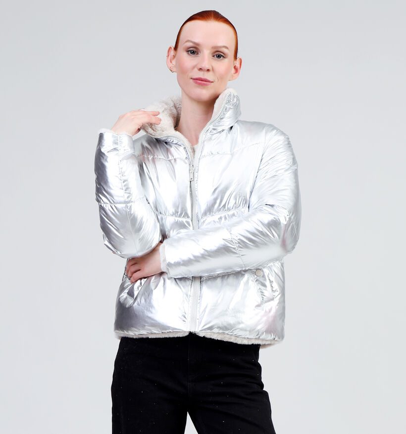 Vero Moda Upsala Zilveren Puffer jas voor dames (344073)