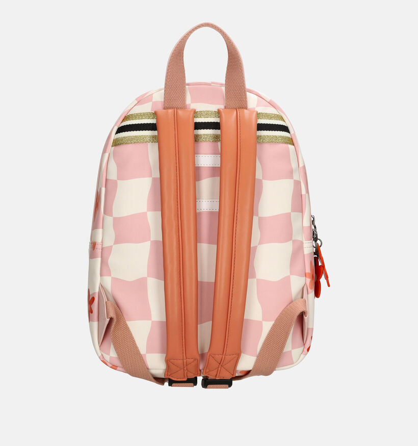 ZEBRA Roze Rugzak Checkered Flowers voor meisjes (364764)