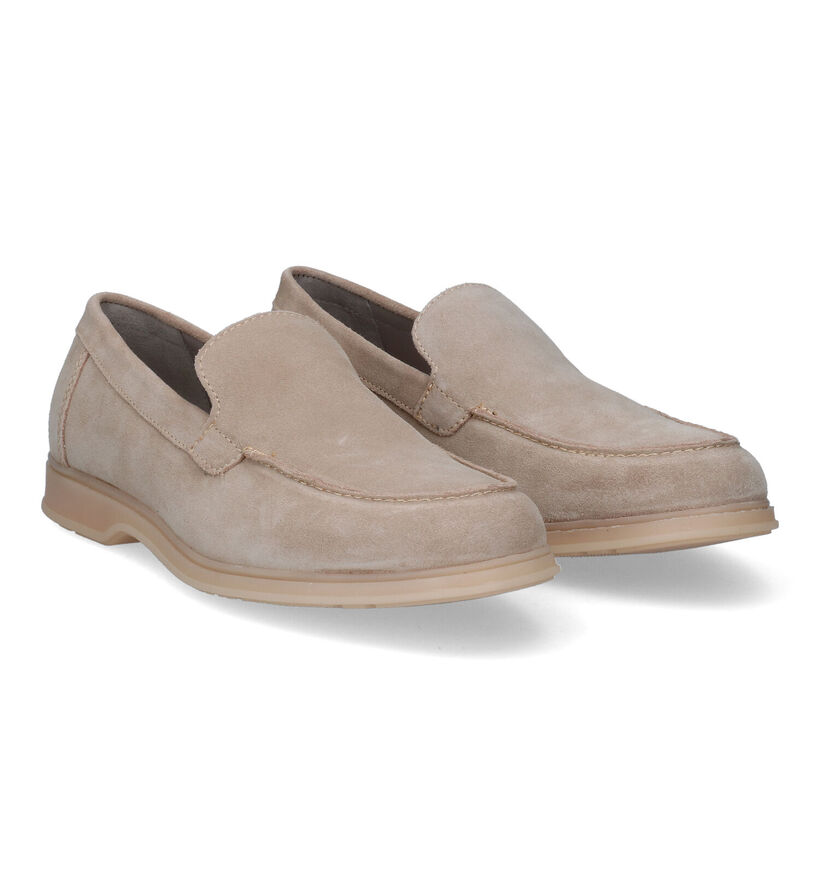 Poelman Lpmandre Beige Mocassins in daim (310336)