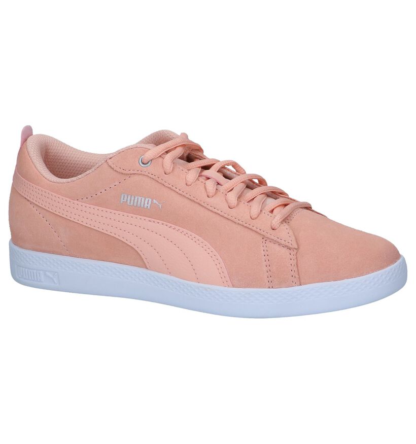 Zalmroze Sneakers Puma Smash in daim (239362)