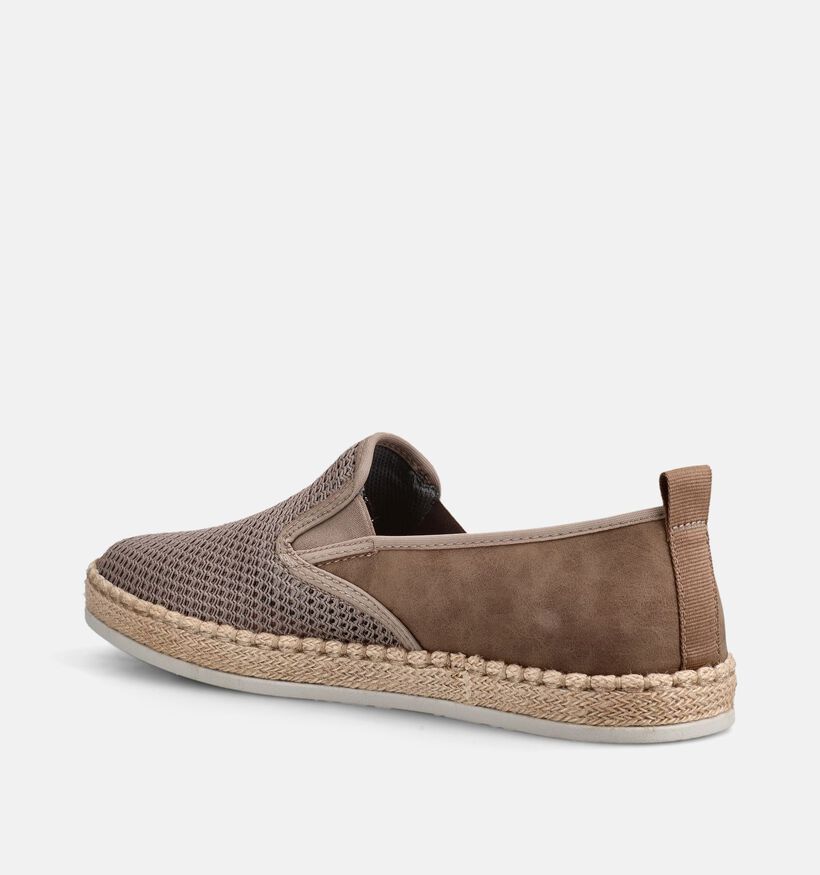 Rieker Espadrilles en Gris/Taupe pour hommes (370482)
