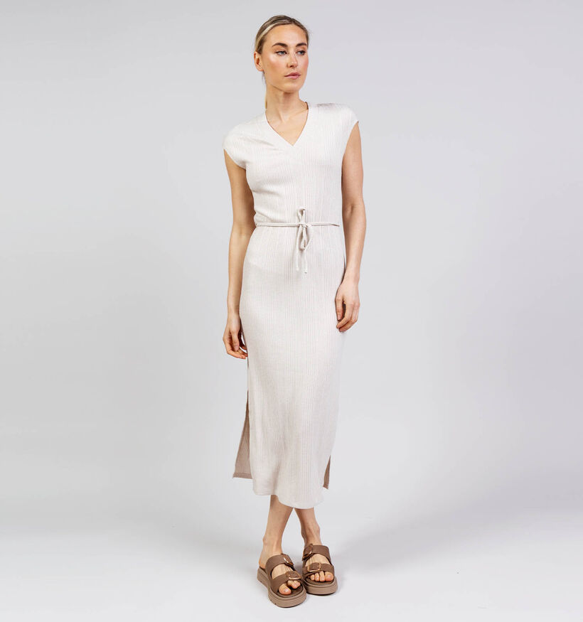 JDY Sonal Oatmeal Long Lichtbeige Lange Jurk voor dames (373904)