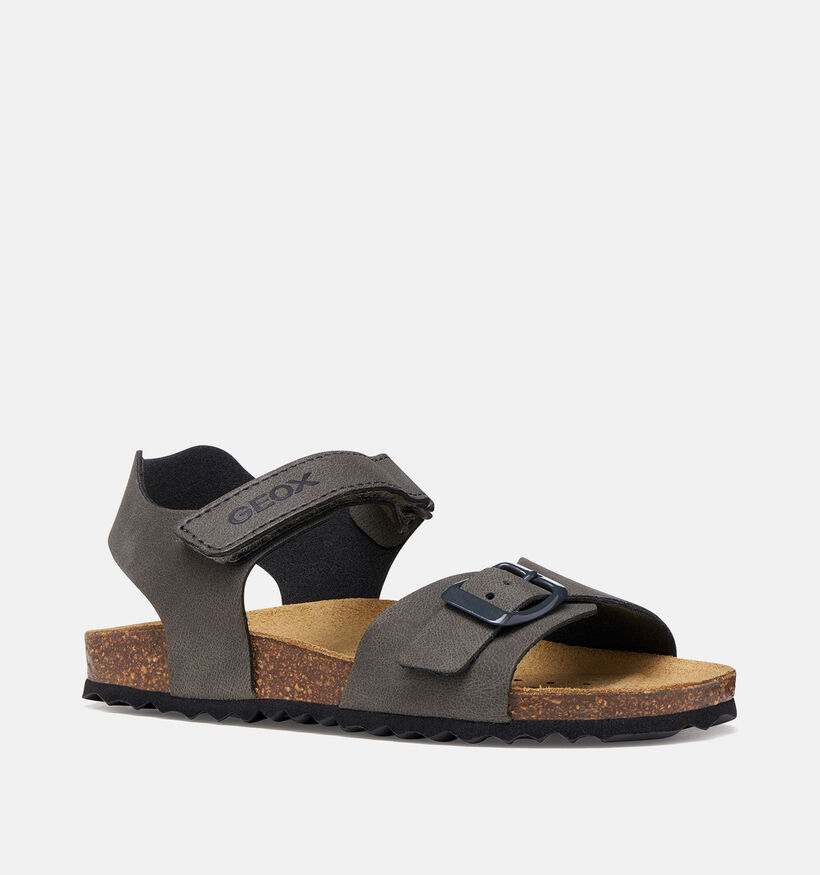 Geox J Ghita Sandales en Gris pour gar&ccedil;ons (369997)