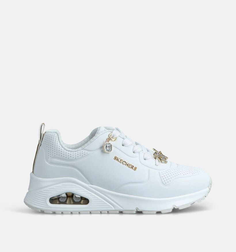 Skechers Uno Gen1 Trend Witte Sneakers voor meisjes (367554) - geschikt voor steunzolen
