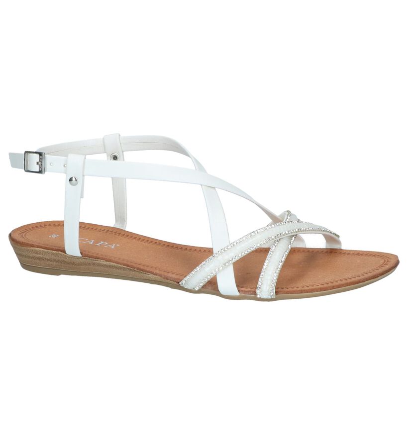 Witte Sandalen Scapa Palomino in kunstleer (245870)