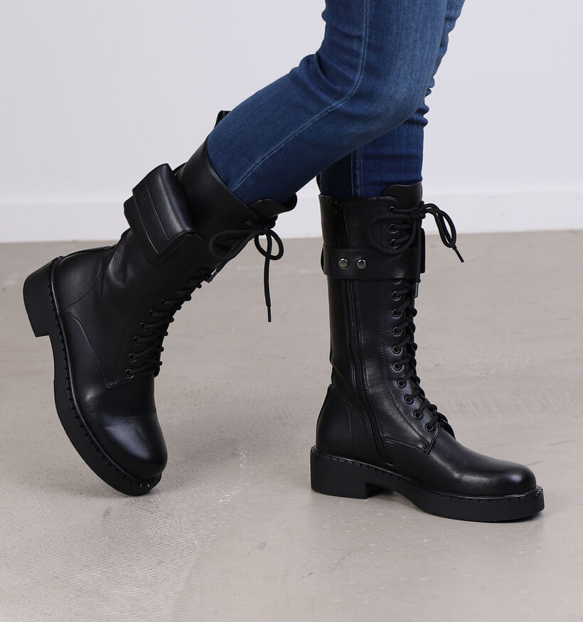 Noa Harmon Zwarte Boots in kunstleer (297801)