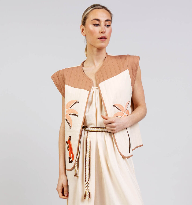 Orfeo Romain Veste en Beige/Marron pour femmes (375190)