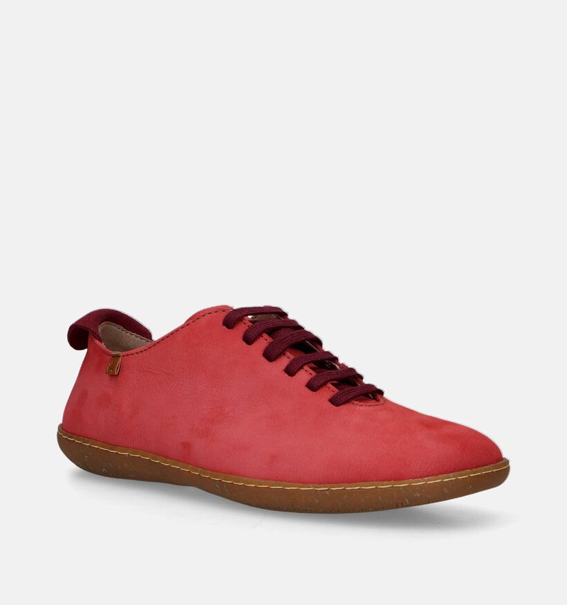 El Naturalista El Viajero Chaussures à lacets en Rouge pour femmes (339441) - pour semelles orthopédiques