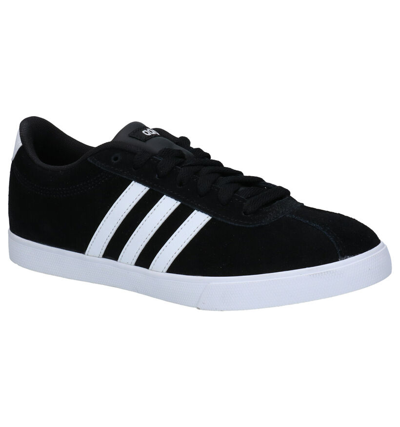 adidas Courtset Baskets en Gris en cuir (276455)
