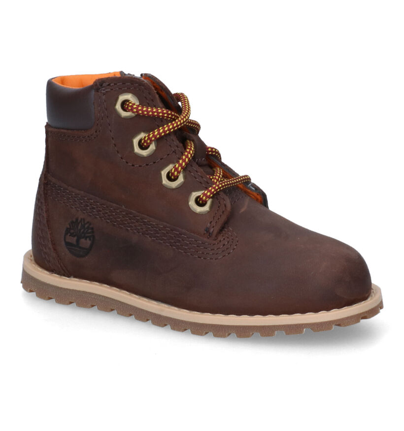 Timberland Pokey Pine 6IN Bruine Bottines voor jongens (313042) - geschikt voor steunzolen