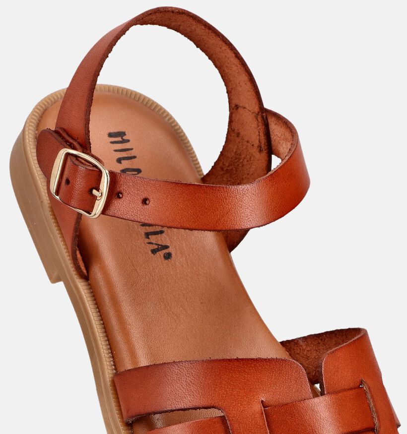 Milo & Mila Cognac Sandalen voor meisjes (372465)