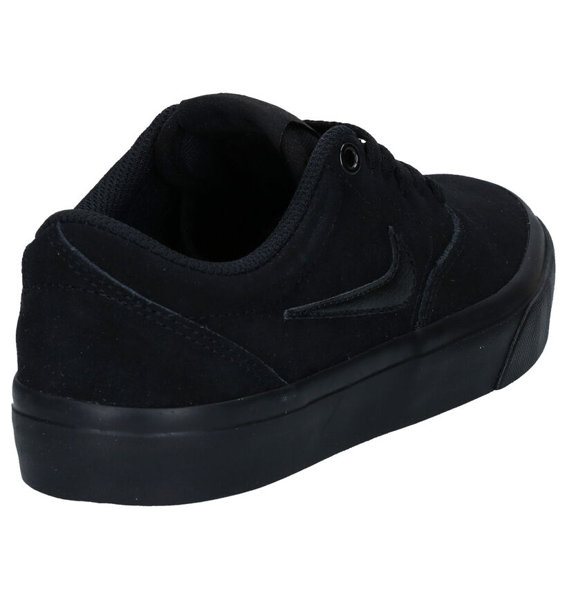 Nike SB Charge Baskets en Noir en nubuck (274612)