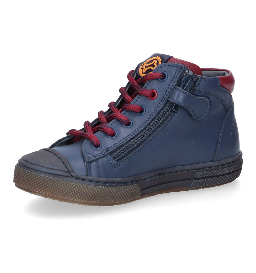 STONES and BONES Raspo Chaussures hautes en Bleu pour garçons (313873) - pour semelles orthopédiques