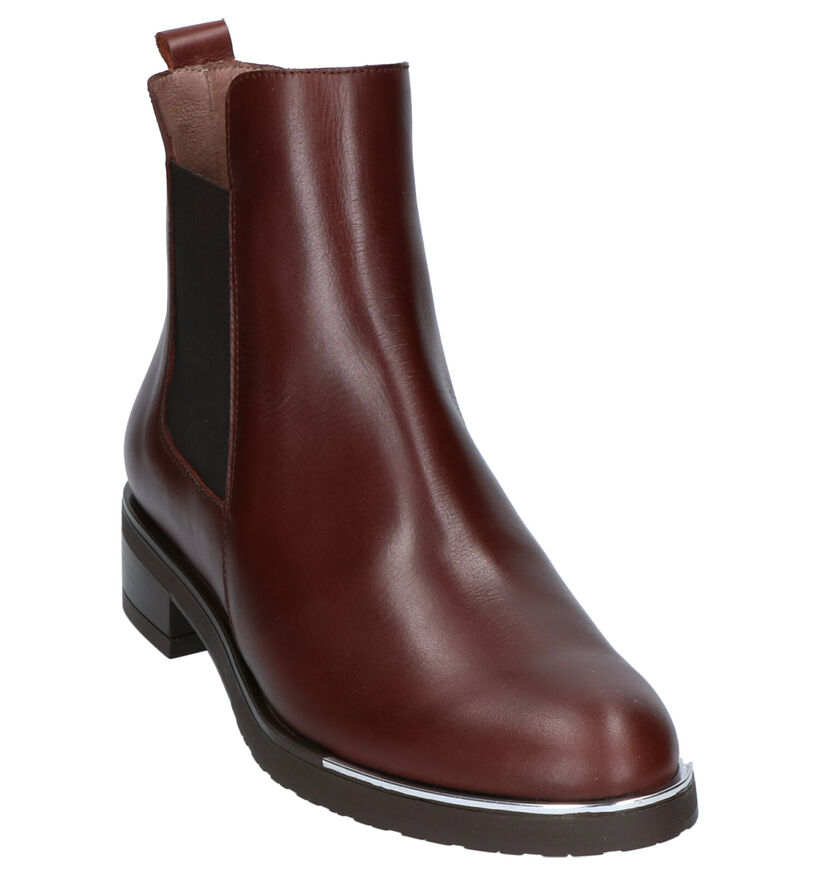 Wonders Zwarte Chelsea Boots in leer (259727)