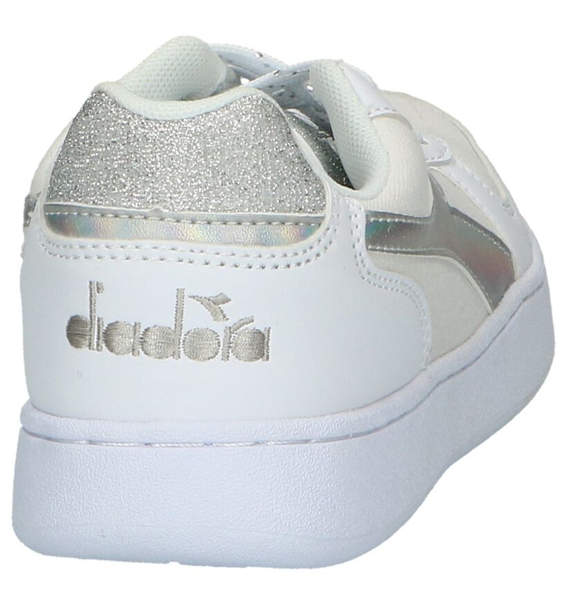 Witte Sneakers Diadora Playground in kunstleer (241036)