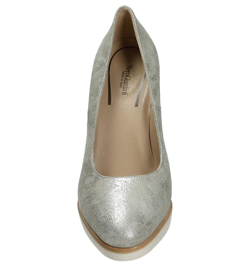 NeroGiardini Gouden Pumps High Heels met Plateau, , pdp