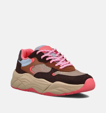 Scotch & Soda Sneakers Beige/Bruin/Roze