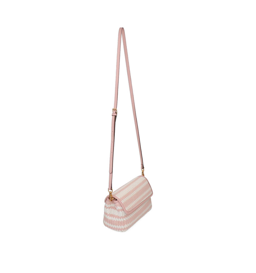 Kisses of Pearl Ruby Roze Crossbody Tas in kunstleer (309314)