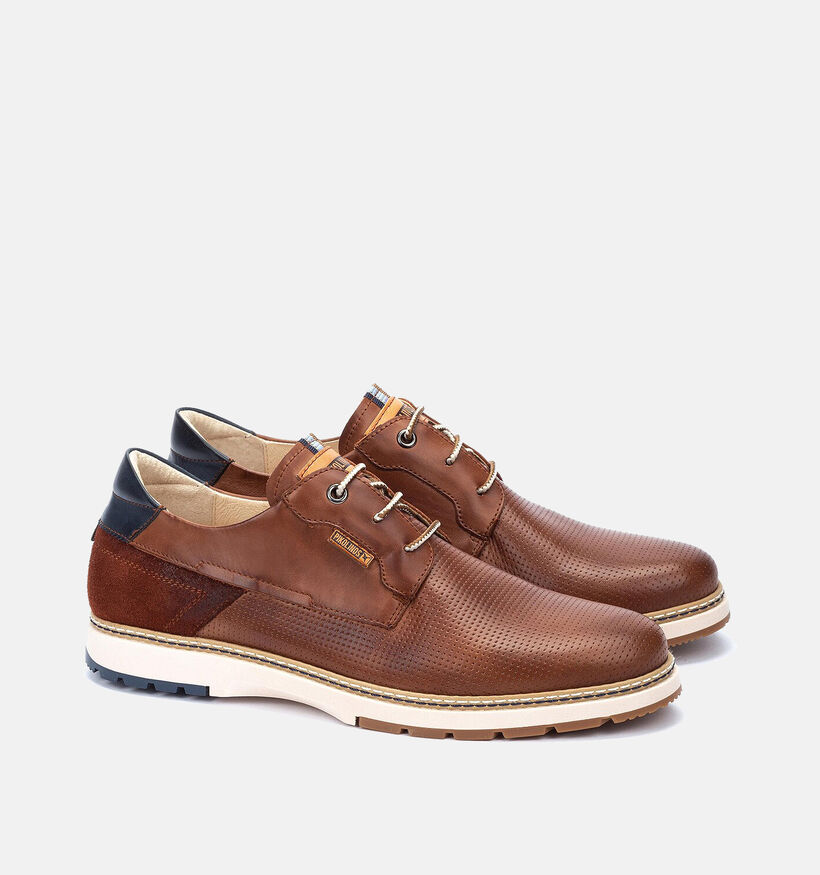 Pikolinos Olvera Cognac Veterschoenen voor heren (355442) - geschikt voor steunzolen