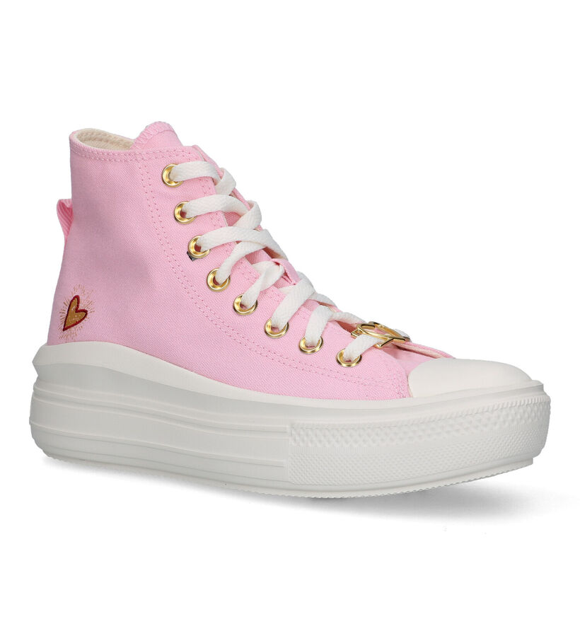 Converse CT All Star Move Baskets en Rose pour femmes (320406)