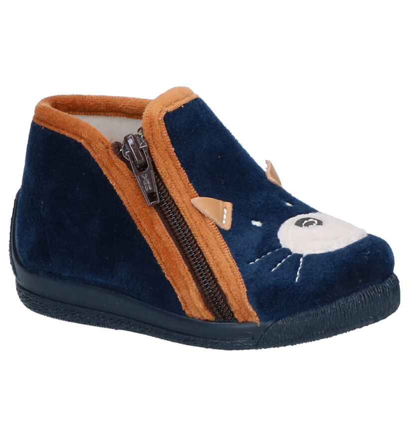 Bellamy Kouak Blauwe Pantoffels in stof (262439)