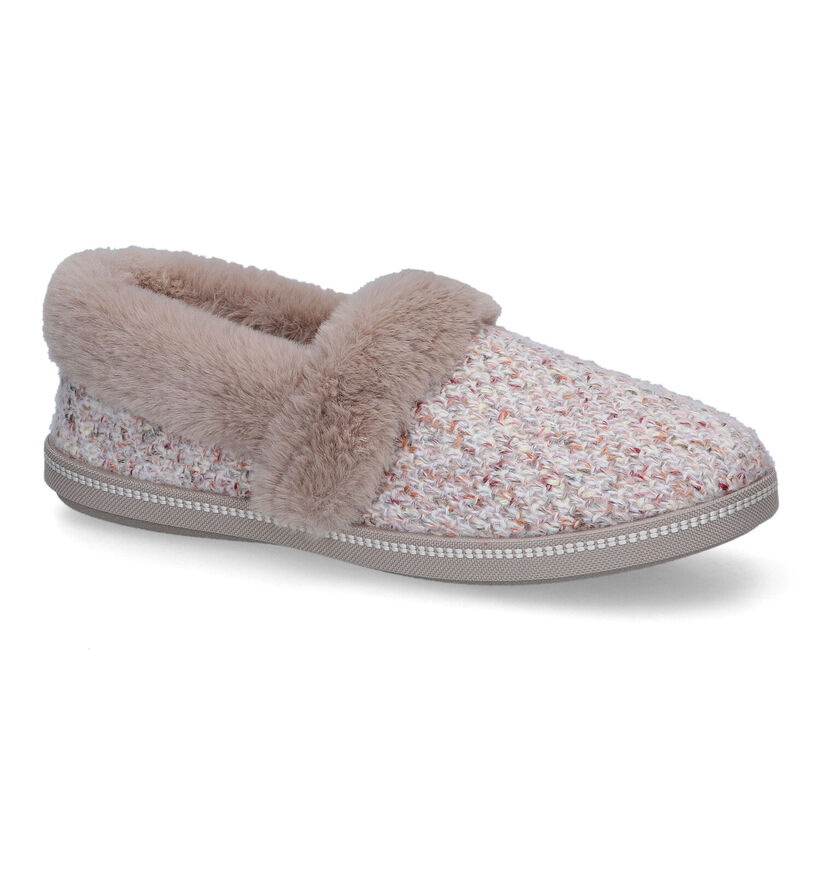 Skechers Cozy Campfire Pantoufles en Beige en textile (312790)