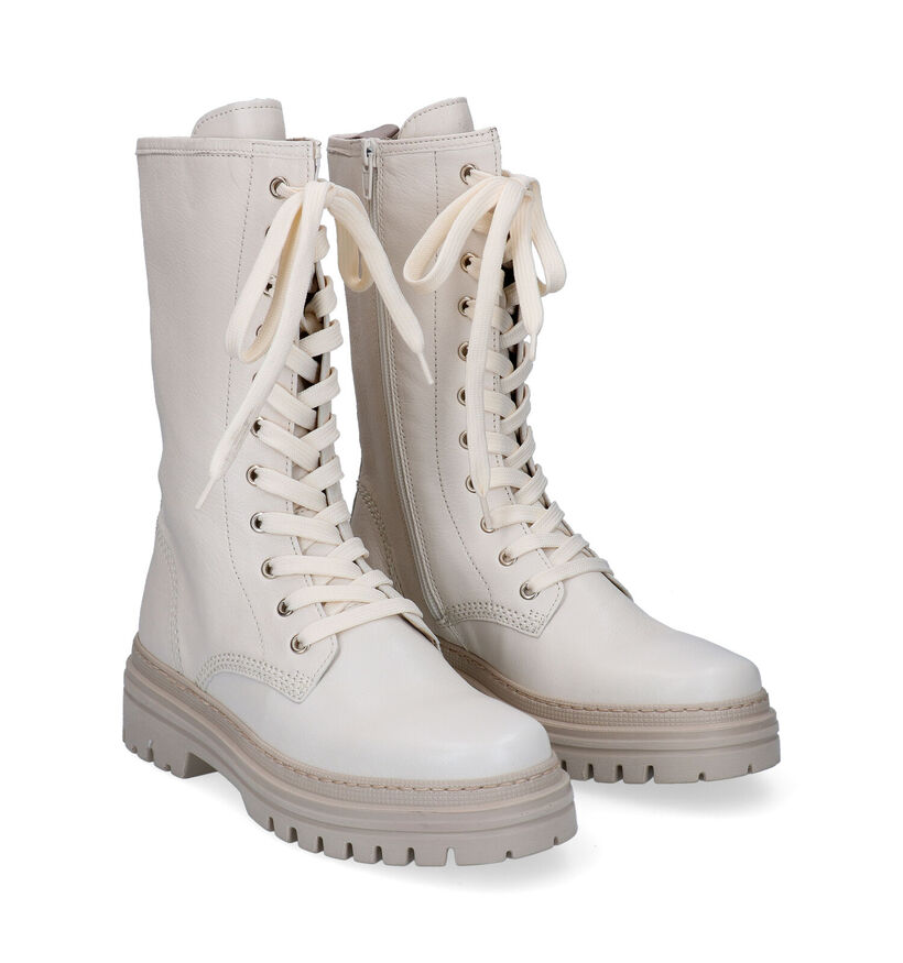 Gabor Best Fitting Ecru Boots in leer (297771)