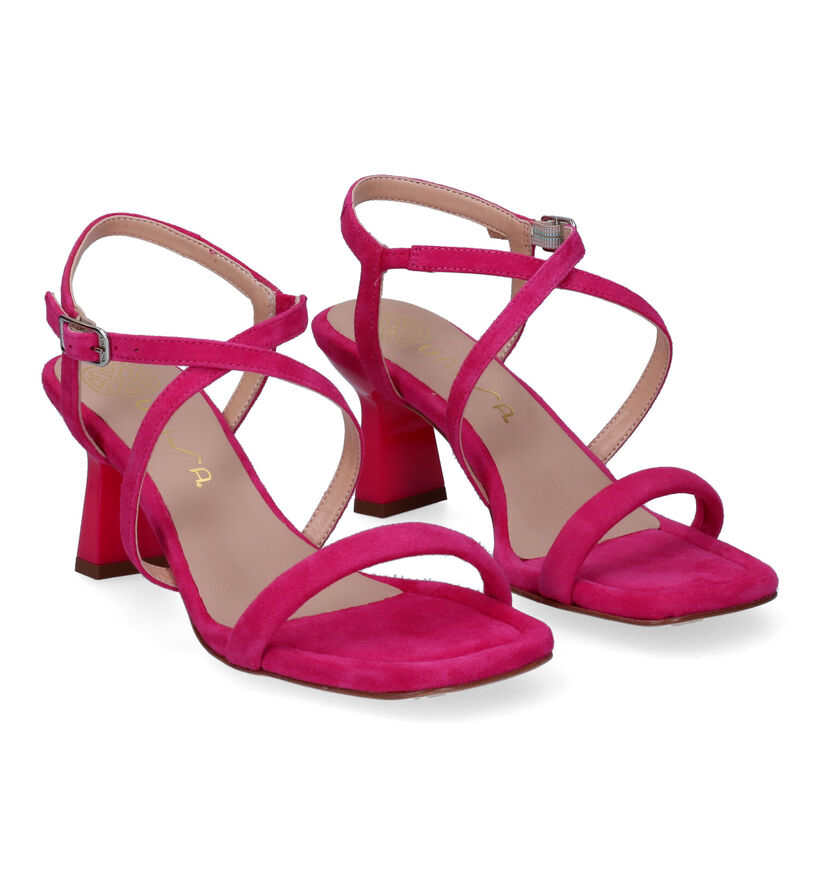 Unisa Mancil Sandales en Fuchsia pour femmes (309709)