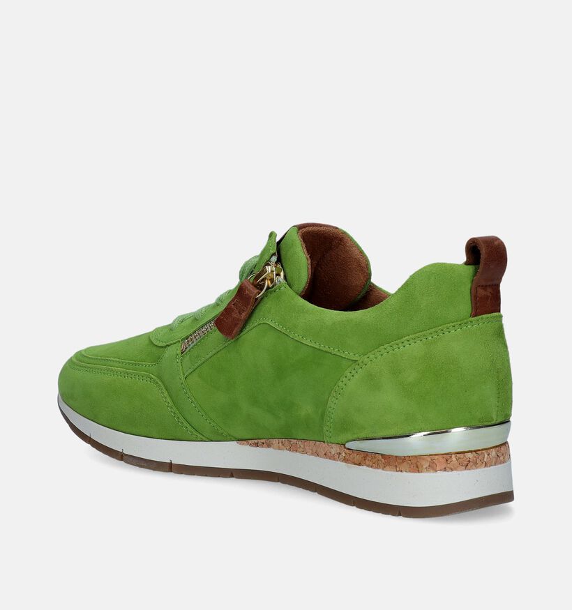 Gabor Limoen Groene Sneakers voor dames (339481) - geschikt voor steunzolen