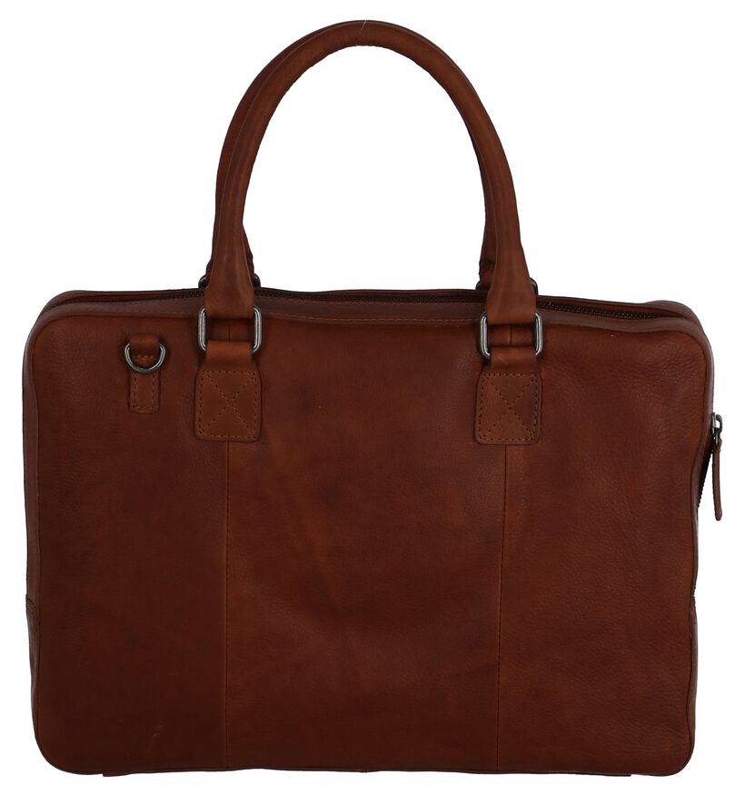 Cognac Laptoptas Burkely Antique Avery in leer (249367)