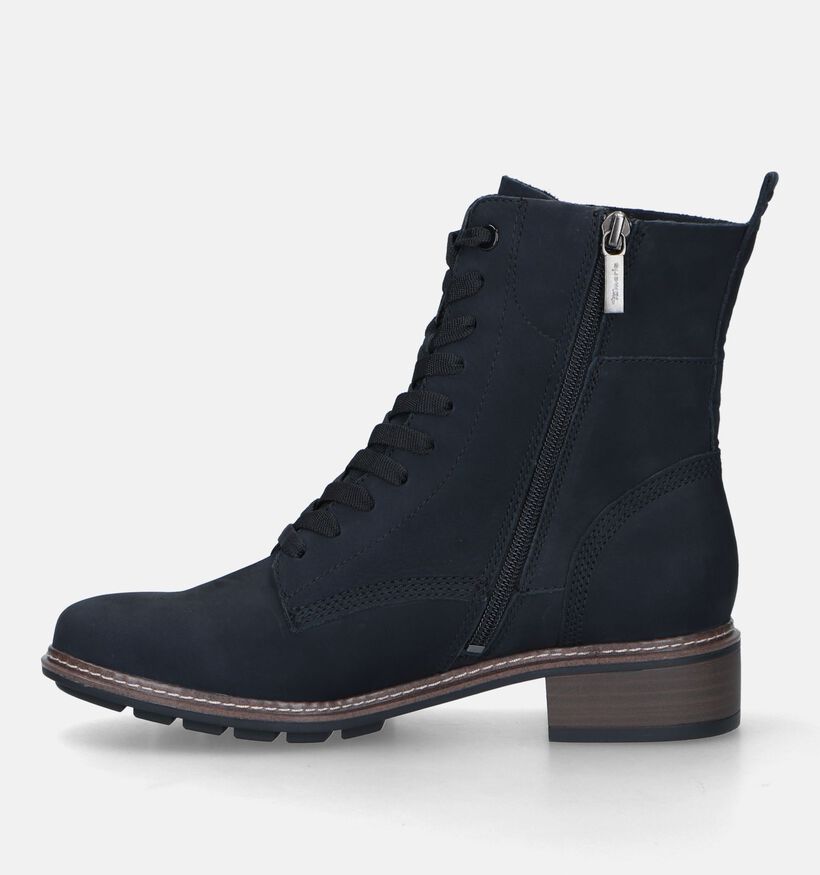 Tamaris Blauwe Veterboots voor dames (342212) - geschikt voor steunzolen