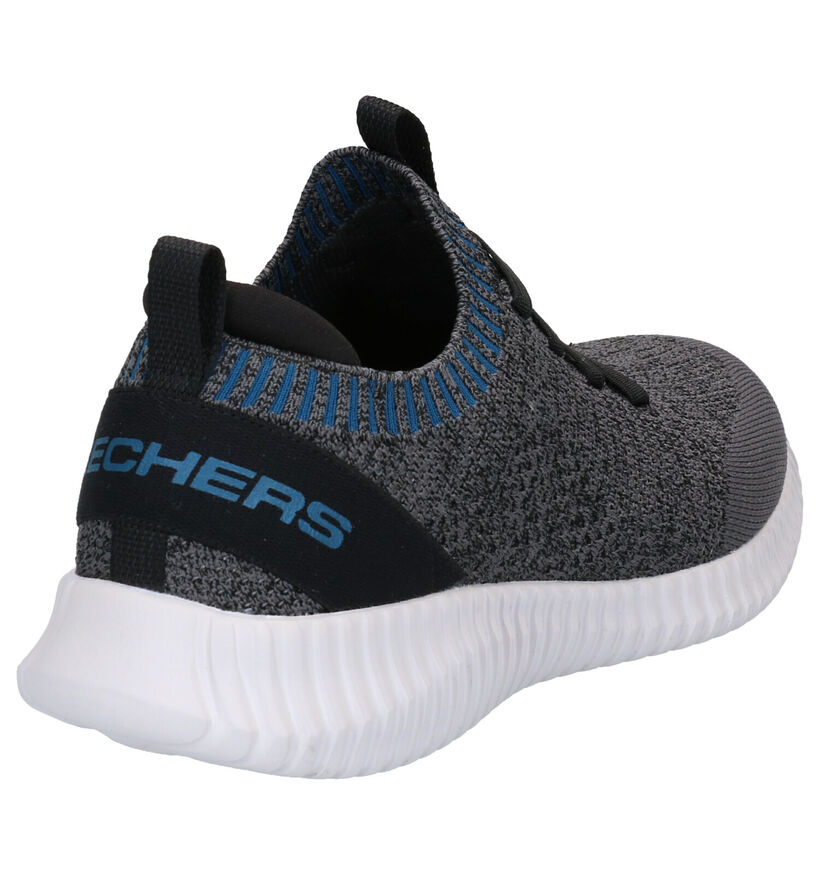 Skechers Elite Flex Karnell Baskets slip-on en Gris en textile (272841)