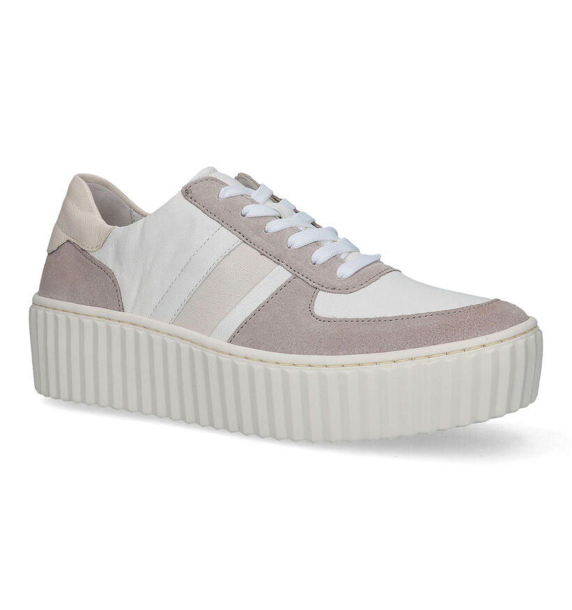 Gabor Best Fitting Beige Sneakers voor dames (323134) - geschikt voor steunzolen