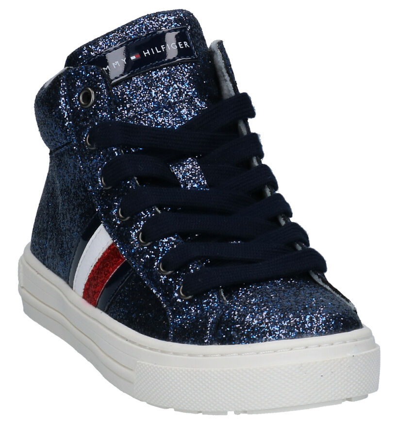 Tommy Hilfiger Blauwe Sneakers in stof (256935)